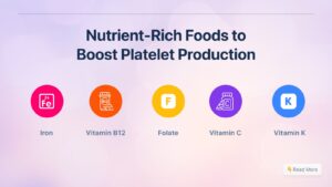 Nutrient rich foods to boost platelet production